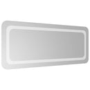 vidaXL LED Fürdőszoba Tükör tükörrel Átlátszó 100 x 40 cm edzett üveg