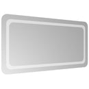 vidaXL LED Fürdőszoba Tükör tükörrel Átlátszó 100 x 50 cm edzett üveg
