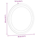 vidaXL LED Fürdőszoba Tükör tükörrel Átlátszó Ø 40 cm edzett üveg