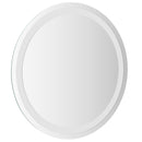 vidaXL LED Fürdőszoba Tükör tükörrel Átlátszó Ø 50 cm edzett üveg
