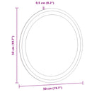 vidaXL LED Fürdőszoba Tükör tükörrel Átlátszó Ø 50 cm edzett üveg