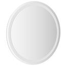 vidaXL LED Fürdőszoba Tükör tükörrel Átlátszó Ø 60 cm edzett üveg