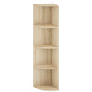 vidaXL Sarokpolc 4 szintes 31,5 x 31 x 130 cm Szerelt Fa Sonoma Tölgy