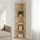 vidaXL Sarokpolc 5 szintes 41,5 x 41,5 x 178 cm Szerelt Fa
