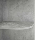 vidaXL Sarokpolc 5 szintes 41,5 x 41,5 x 178 cm Szerelt Fa Betonszürke