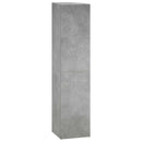 vidaXL Sarokpolc 5 szintes 41,5 x 41,5 x 178 cm Szerelt Fa Betonszürke