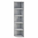 vidaXL Sarokpolc 5 szintes 41,5 x 41,5 x 178 cm Szerelt Fa