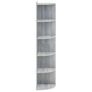 vidaXL Sarokpolc 5 szintes 41,5 x 41,5 x 178 cm Szerelt Fa