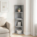 vidaXL Sarokpolc 4 szintes 41,5 x 41,5 x 143 cm Szerelt Fa