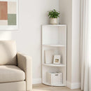 vidaXL Sarokpolc 3 szintes 41,5 x 41,5 x 107,5 cm Szerelt Fa Fehér