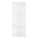 vidaXL Sarokpolc 3 szintes 41,5 x 41,5 x 107,5 cm Szerelt Fa Fehér