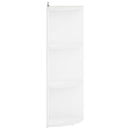 vidaXL Sarokpolc 3 szintes 41,5 x 41,5 x 107,5 cm Szerelt Fa Fehér