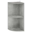 vidaXL Sarokpolc 2 szintes 41,5 x 41,5 x 72 cm Szerelt Fa Betonszürke