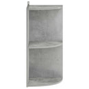 vidaXL Sarokpolc 2 szintes 41,5 x 41,5 x 72 cm Szerelt Fa Betonszürke