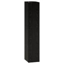 vidaXL Sarokpolc 5 szintes 25 x 31 x 131 cm Szerelt Fa Fekete Tölgy