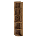 vidaXL Sarokpolc 5 szintes 25 x 31 x 131 cm Szerelt Fa Antik Fa