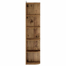 vidaXL Sarokpolc 5 szintes 25 x 31 x 131 cm Szerelt Fa Antik Fa