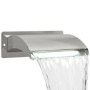 vidaXL LED-es Medence Vízesés Rozsdamentes acél 304 30 x 9 x 26 cm