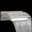 vidaXL LED-es Medence Vízesés Rozsdamentes acél 304 30 x 9 x 26 cm