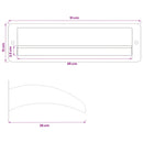 vidaXL LED-es Medence Vízesés Rozsdamentes acél 304 51 x 26 x 13 cm