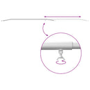 vidaXL Takarófeszítő elem utánfutókhoz Ezüst 136-218 cm