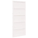 vidaXL Istállóajtó Fehér 80 x 2,5 x 208 cm Tömör Fenyőfa