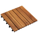 vidaXL Faszegély járólap 20 pcs Barna 30 x 30 cm Akácfa