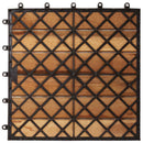 vidaXL Faszegély járólap 30 pcs Barna 30 x 30 cm Akácfa