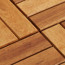 vidaXL Faszegély járólap 20 pcs Barna 30 x 30 cm Akácfa