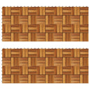 vidaXL Faszegély járólap 20 pcs Barna 30 x 30 cm Akácfa