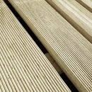 vidaXL Faszegély járólap 18 pcs Zöld 50 x 50 cm Zöld Impregnált Fenyő