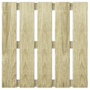 vidaXL Faszegély járólap 18 pcs Zöld 50 x 50 cm Zöld Impregnált Fenyő