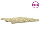 vidaXL Faszegély járólap 18 pcs Zöld 50 x 50 cm Zöld Impregnált Fenyő