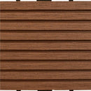 vidaXL Faszegély járólap 22 pcs Barna 30 x 30 cm WPC