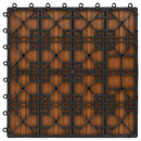 vidaXL Faszegély járólap 22 pcs Tíkfa 30 x 30 cm WPC