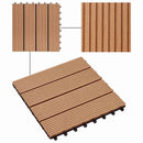 vidaXL Faszegély járólap 22 pcs Tíkfa 30 x 30 cm WPC