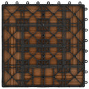 vidaXL Faszegély járólap 22 pcs Tíkfa 30 x 30 cm WPC