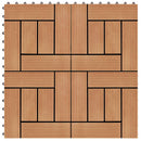 vidaXL Faszegély járólap 22 pcs Tíkfa 30 x 30 cm WPC