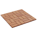 vidaXL Faszegély járólap 22 pcs Tíkfa 30 x 30 cm WPC
