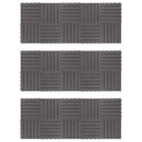 vidaXL Faszegély járólap 30 pcs Szürke 30 x 30 cm Akácfa