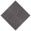 vidaXL Faszegély járólap 30 pcs Szürke 30 x 30 cm Akácfa
