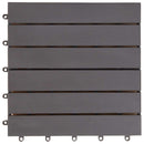 vidaXL Faszegély járólap 30 pcs Szürke 30 x 30 cm Akácfa