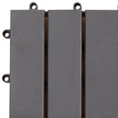 vidaXL Faszegély járólap 20 pcs Szürke 30 x 30 cm Akácfa