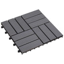 vidaXL Faszegély járólap 20 pcs Szürke 30 x 30 cm Akácfa