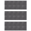 vidaXL Faszegély járólap 30 pcs Szürke 30 x 30 cm Akácfa