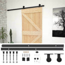 vidaXL Csúszó ajtó Természetes és Fekete 80 x 210 cm Tömör Fenyőfa