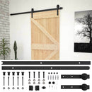 vidaXL Csúszó ajtó Természetes és Fekete 80 x 210 cm Tömör Fenyőfa