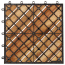 vidaXL Faszegély járólap 30 pcs Barna 30 x 30 cm Akácfa