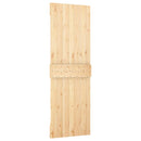 vidaXL Csúszó ajtó 70 x 210 cm Szilárd Fenyőfa (Nem Kezelt)