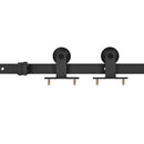 vidaXL Csúszó ajtó Természetes és Fekete 85 x 210 cm Szilárd Fenyőfa